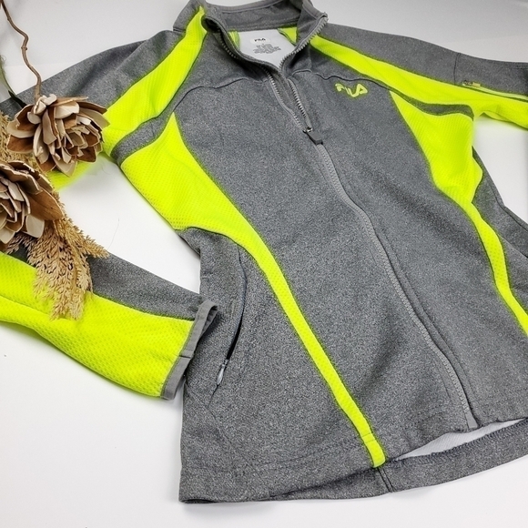 Fila Performance Neon Grey Structured Jacket M - Picture 12 of 12